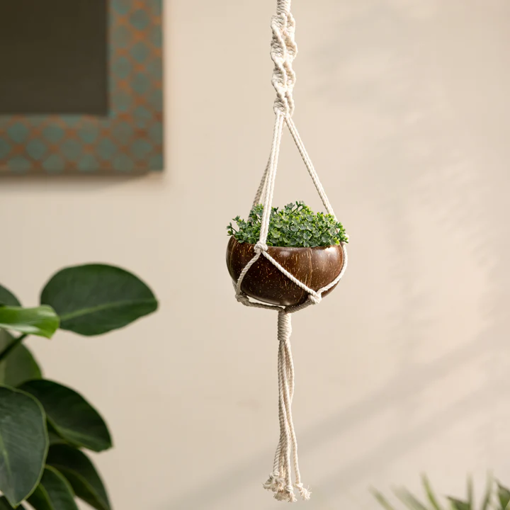 coconut shell craft garden hanging decor
